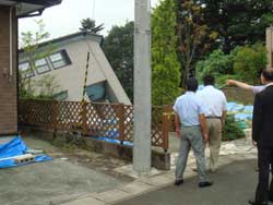 内陸部の被害状況